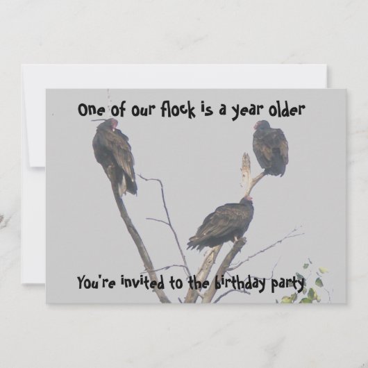 Oude Buzzards Party uitnodiging moet aanpassen (Voorkant)