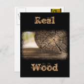 Oude Cabin Wood Textures Briefkaart (Voorkant / Achterkant)