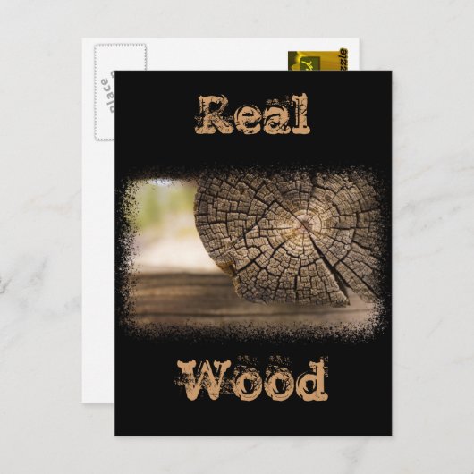 Oude Cabin Wood Textures Briefkaart (Voorkant / Achterkant)