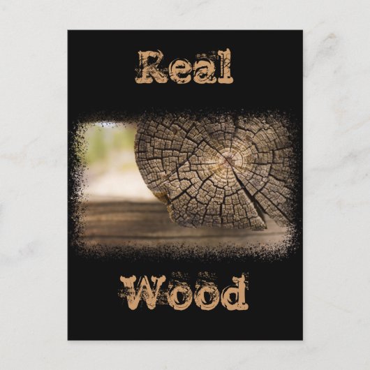 Oude Cabin Wood Textures Briefkaart (Voorkant)