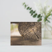 Oude Cabin Wood Textures Briefkaart (Staand voorkant)