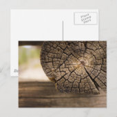 Oude Cabin Wood Textures Briefkaart (Voorkant / Achterkant)