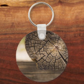 Oude Cabin Wood Textures Sleutelhanger (Voorkant)