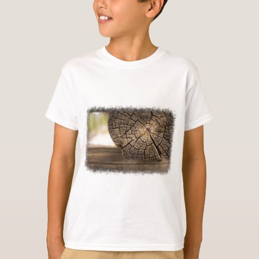 Oude Cabin Wood Textures T-shirt (Voorkant)