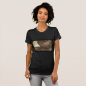 Oude Cabin Wood Textures T-shirt (Voorkant volledig)