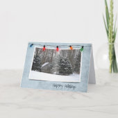 Oude Cabine in WinterBossen Kaart (Voorkant)