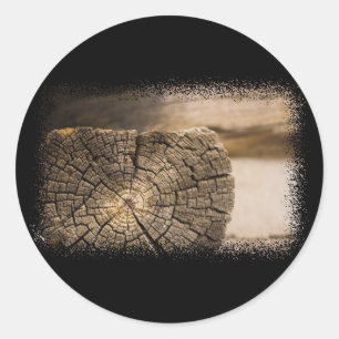 Oude cabine texturen ronde sticker