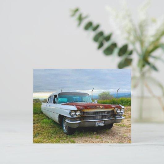 Oude Cadillac Briefkaart (Staand voorkant)