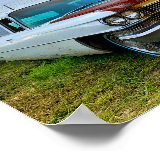 Oude Cadillac Poster (Hoek)