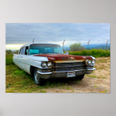 Oude Cadillac Poster (Voorkant)