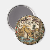 Oude Cairo Egypte Magneet (Voorkant / Achterkant)