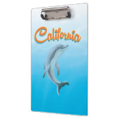 Oude Californische Dolfijn-reisposter Klembord (Links)