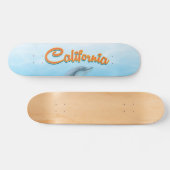 Oude Californische Dolfijn-reisposter Skateboard (Horizontaal)