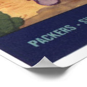  oude Californische groente kratellabels Poster (Hoek)