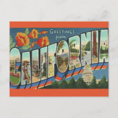 Oude Californische Groet Briefkaart (Voorkant)