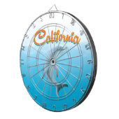 Oude Californische Reisposter Dartbord (Voorkant Rechts)
