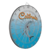 Oude Californische Reisposter Dartbord (Voorkant Links)