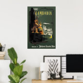 Oude Cambodja Reisposterprint, Angkor Wat Poster (Thuiskantoor)