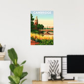 Oude Cambridge Massachusetts Poster (Thuiskantoor)