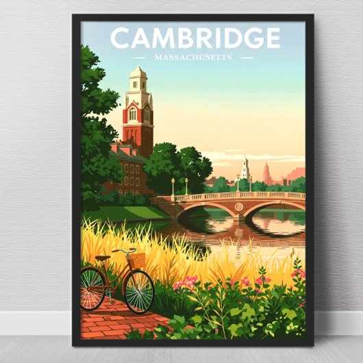 Oude Cambridge Massachusetts Poster