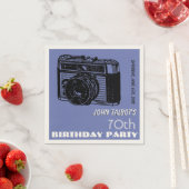 Oude Camera 70e verjaardag Party Papier Napkin 2 Servet (Insitu)