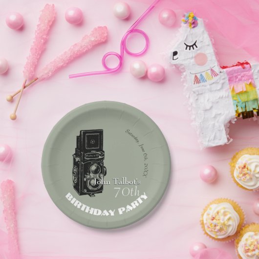 Oude Camera 70e verjaardagsfeestje Bord 1 (Feest)