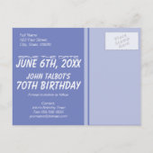 Oude Camera 70ste verjaardagsfeest Save the Date 2 Aankondigingskaart (Achterkant)