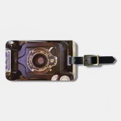 Oude camera bagagelabel (Voorkant horizontaal)