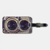 Oude camera bagagelabel (Achterkant horizontaal)