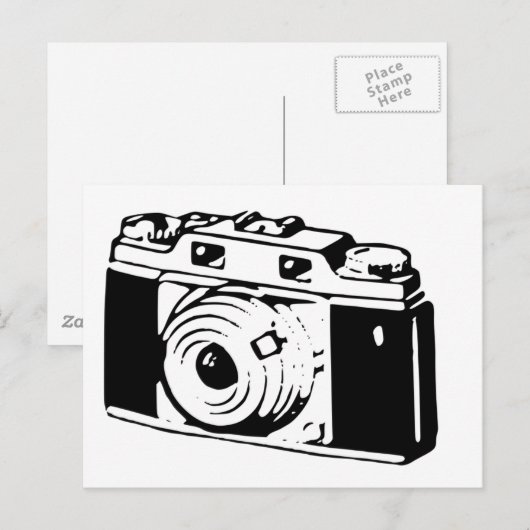 Oude camera briefkaart (Voorkant / Achterkant)