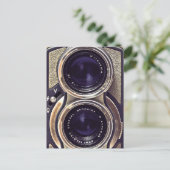 Oude camera briefkaart (Staand voorkant)