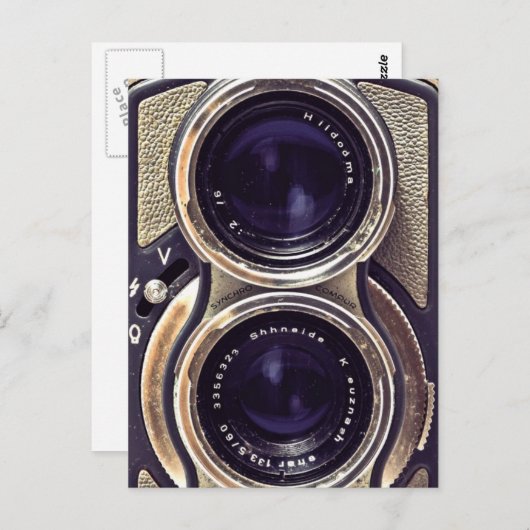 Oude camera briefkaart (Voorkant / Achterkant)
