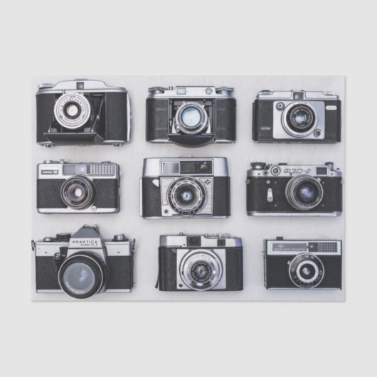 Oude camera-collectorcadeaus voor fotografen tissuepapier (Voorkant)
