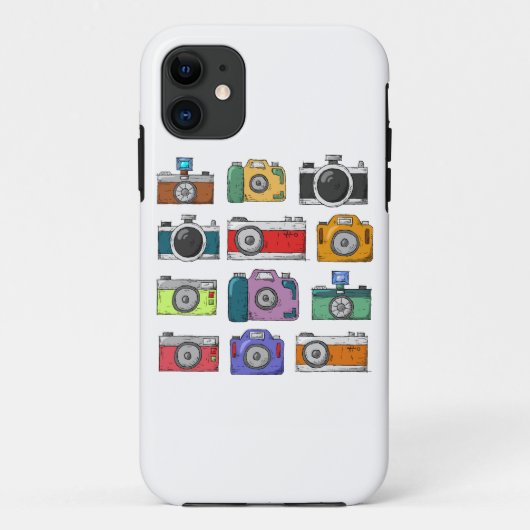 oude camera handgetekend Case-Mate iPhone case (Achterkant)