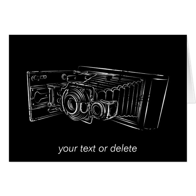 Oude camera in wit (Voorkant Horizontaal)