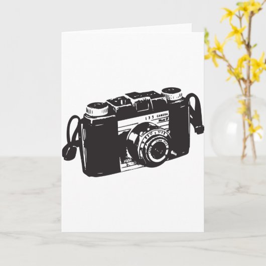 Oude camera kaart (Gele Bloem)