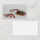 oude camera met negatieve on-business-kaart visitekaartje (Voorkant / Achterkant)