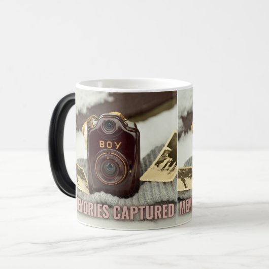 Oude camera-Mok Magische Mok (Voorkant links)