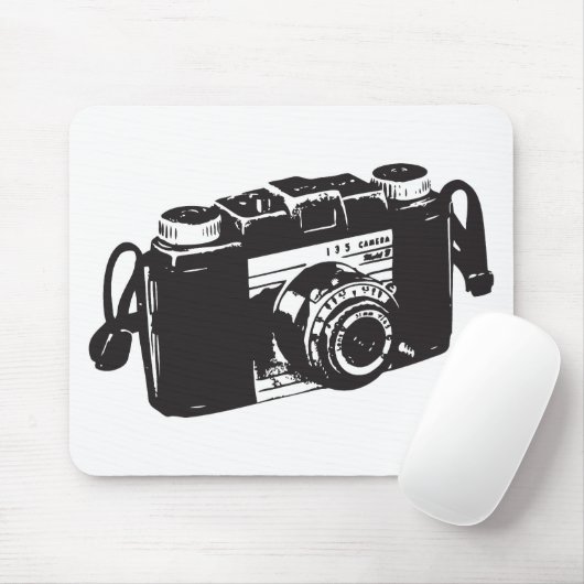 Oude camera muismat (Met muis)