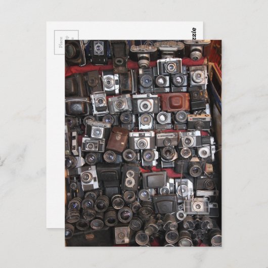 Oude camera's briefkaart (Voorkant / Achterkant)