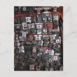 Oude camera's briefkaart