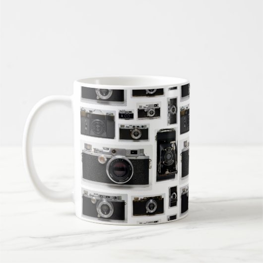 Oude camera's in Bulk witte Mok (Links)