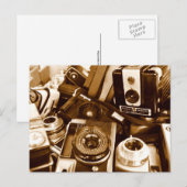 Oude camera's in de triftshop briefkaart (Voorkant / Achterkant)