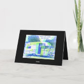 Oude camper Fijne Vaderdag Kaart (Achterkant)