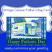Oude camper Fijne Vaderdag Kaart