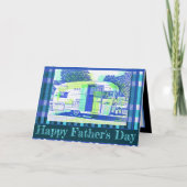 Oude camper Gelukkige Vaderdag Kaart (Voorkant)