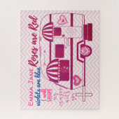 Oude Camperaanhanger Happy Valentine's Day Kaart Legpuzzel (Verticaal)