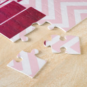 Oude Camperaanhanger Happy Valentine's Day Kaart Legpuzzel (Zijkant)