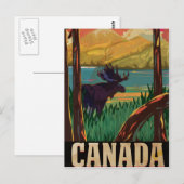Oude Canadese Reisposter Briefkaart (Voorkant / Achterkant)