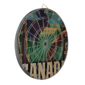 Oude Canadese Reisposter Dartbord (Voorkant Links)